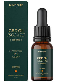 Mind Shi CBD Oil Isolate 2000 mg 10 мл, Апельсин