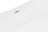 Ванна окремостояча 170х80х72 см овальна акрилова Insana  Amina BS з сифоном і ніжками, фото 6