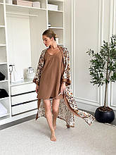Жіночий Подарунковий набір Boho (халат+сорочка) .Хит!
