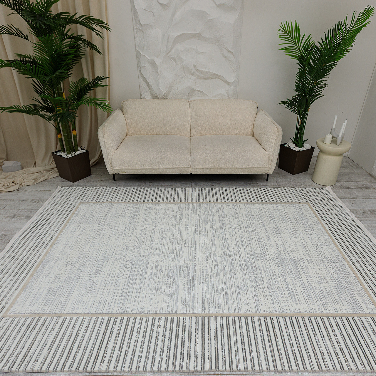 Килим VERSAY 51442A 1,6Х2,3 Бежевий із сірим прямокутник, фото 1