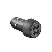 Автомобільний зарядний пристрій BREVIA ePower DualDrive 12 W 2xUSB-A чорний