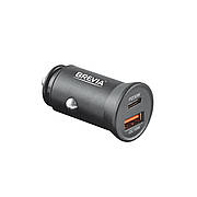 Автомобільний зарядний пристрій BREVIA ePower DualCharge 30 W 1xUSB-C+1xUSB-A чорний