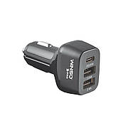 Автомобільний зарядний пристрій Winso PRO 44 W USB-C + 2xUSB-A