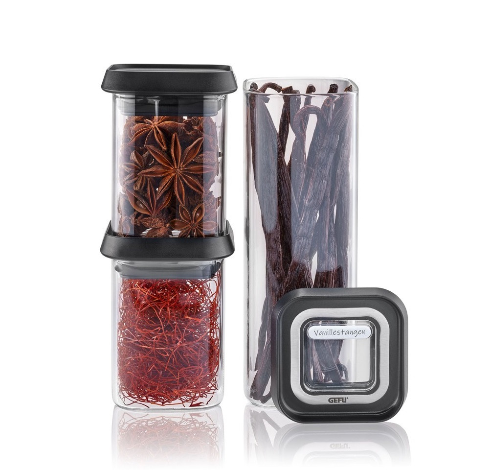 Набір із 3 ємностей для зберігання сипучих продуктів Gefu Pantry