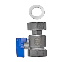 Кран кульовий Europrouct EP.610 - 1"FF ГГ з накидною гайкою, прямий (EP6217)