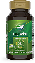 Підтримка здорової сили вен ніг, Leg Veins, Nature's Way, преміум-суміш, 60 вегетаріанських капсул