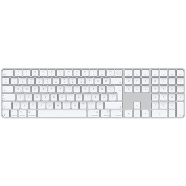 Клавіатура Apple Magic Keyboard with Touch ID and Numeric Keypad for Mac with Apple silicon USB-C White Keys (MXK73) (DE/UA)