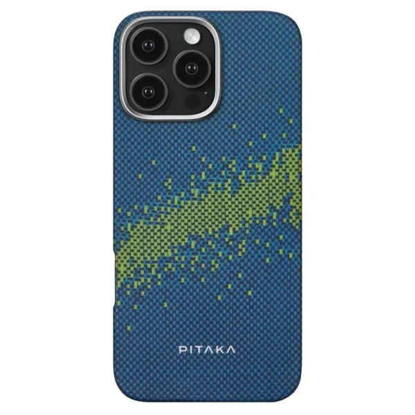 Чохол-накладка Pitaka StarPeak Luminous Case для iPhone 16 Pro Max Deep Blue Milky way galaxy (KI1604PMYG), фото 1