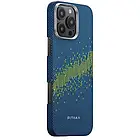 Чохол-накладка Pitaka StarPeak Luminous Case для iPhone 16 Pro Max Deep Blue Milky way galaxy (KI1604PMYG), фото 2