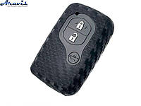 Чехол на пульт сигнализации силиконовый Toyota ZN 2 Carbon 1021 (3893)
