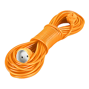 Якісний подовжувач Loga тато-мама 2х1,5 мм2 3000 Вт 16 А 250 В 10 м (VS 215-10-О)