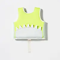 Жилет для плавання дитячий Sunny Life SunnyLife Salty the Shark Aqua Neon Yellow Саннілайф 2-3роки, фото 4
