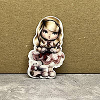 Серединка для бантиків Лялька Джоллі Долс, 4 см, арт 03741, 1 шт, Різнокольоровий