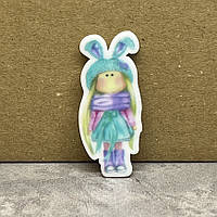 Серединка для бантиків Лялька Тільда - 4 см, арт 02357, 1 шт, Різнокольоровий