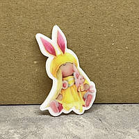 Серединка для бантиків Лялька Тільда -3,8*2,4 см, арт 01934, 1 шт, Різнокольоровий