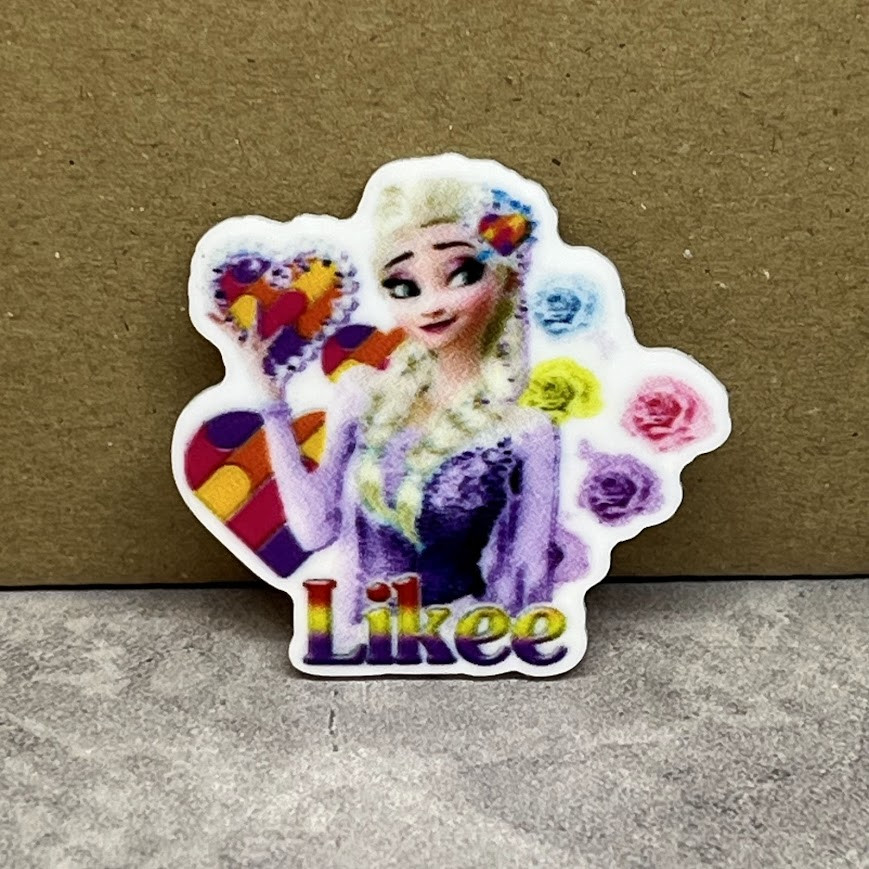 Серединка для бантів Ельза (Likee), 4 см, арт 010208, 1 шт, Різнокольоровий, фото 1