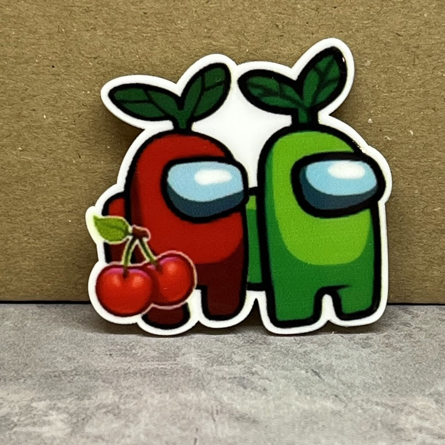 Серединка для бантиків, 4 см, Амонг Ас (вишня), арт 011792, 1 шт, Різнокольоровий, фото 1