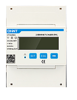 Трифазний електронний лічильник CHINT DDSU666-3-220/380V1.5-6A, трифазний на DIN-рейку, 220/380V, 6A, LCD,