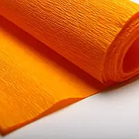 Гофрований креп папір помаранчевий 0,5мх2м 34г/м2 Tymos Польща