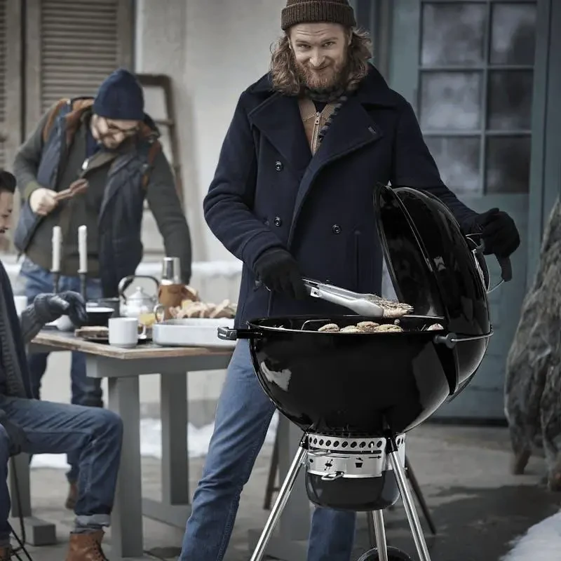 Барбекю гриль із фарфоровою емаллю Weber Master-Touch GBS SE E-5755 BLK EU Гриль із кошиками та термометром, фото 1