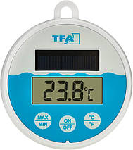 TFA 30.1068.02 | Цифровий плаваючий термометр для басейну на сонячних батарейках для вимірювання температури води, фото 2