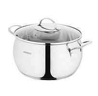 Каструля Ardesto Gemini Liguria 6,4 л d24 см неіржавка сталь (AR4364GB)