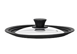Кришка Ardesto Black Mars універсальна 20/22/24 см скло із силіконовим обідком (AR2024UL)