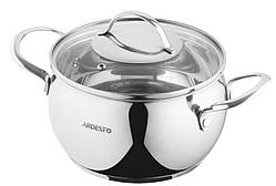 Каструля Ardesto Gemini Liguria 3 л d18 см неіржавка сталь (AR4330GB)