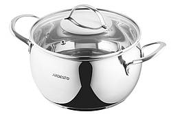 Каструля Ardesto Gemini Liguria 4 л d20 см неіржавка сталь (AR4340GB)