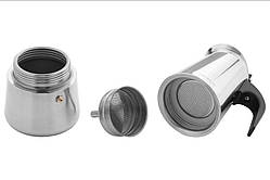 Кавоварка гейзерна Ardesto Gemini Apulia 9 чашок 450 мл неіржавка сталь (AR0809SS)