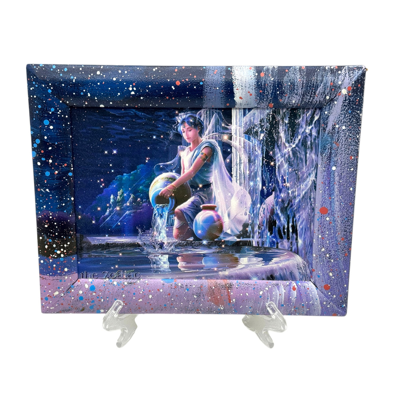 Картина на стіну для дому та в подарунок Знаки зодіаку Водолій 31*25 см Розпродаж