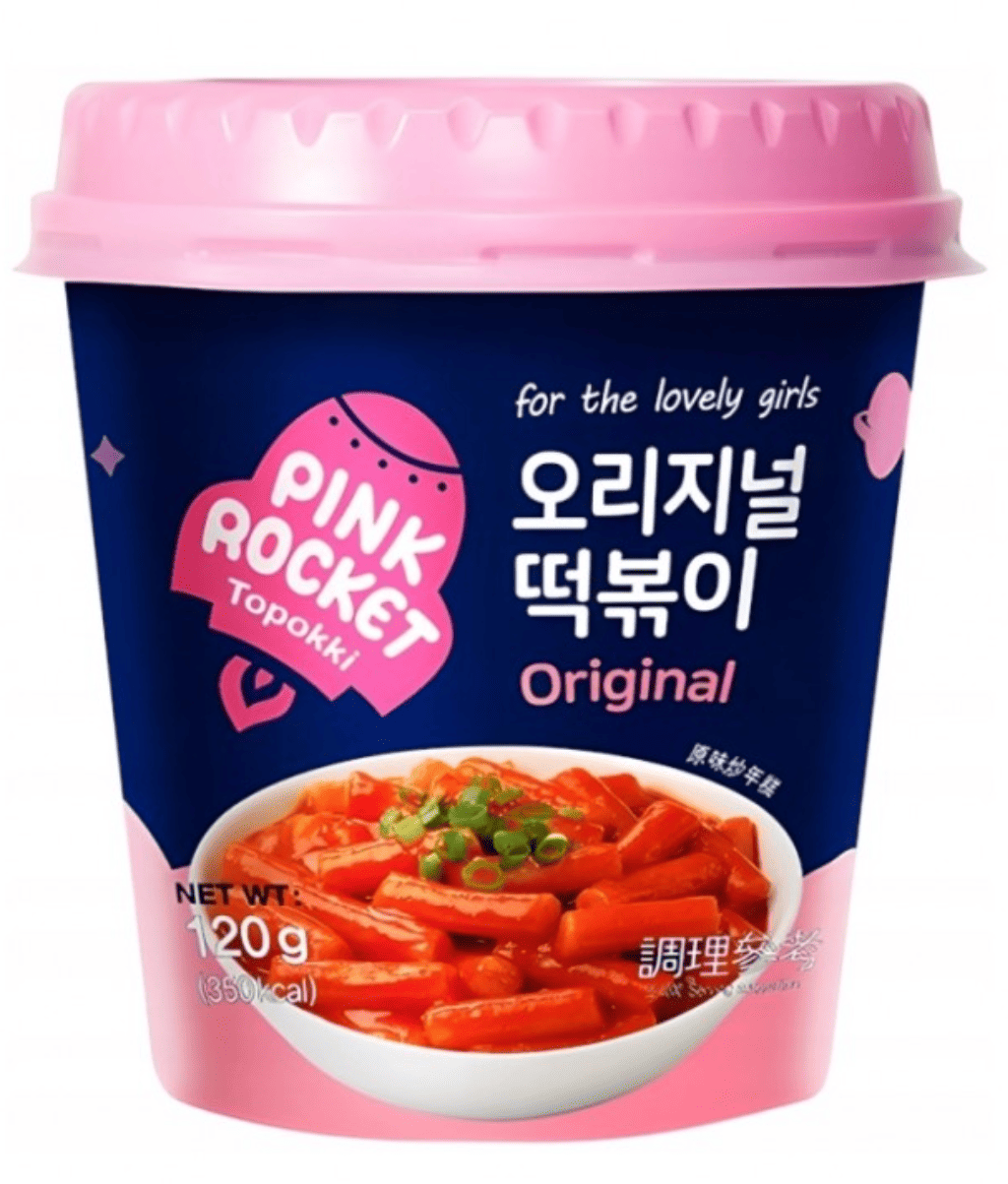 Токпоккі Pink Rocket Topokki Danie Original з гостро-солодким соусом 120г