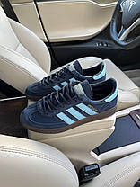 Кросівки Adidas Spezial Blue navy gum Handball Кеди унісекс Адідас Спешл сині замшеві демісезонні, фото 2