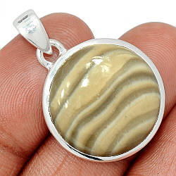 Кремінь натуральний срібний срібний кулон, 0134ПК