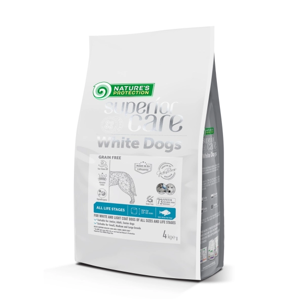 Сухий корм для собак Nature's Protection (Нейчерс Протекшен) Superior Care White Dog GF Life Stages з білою рибою 4 кг