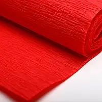 Гофрований креп папір 07 червоний 0,5мх2м 34г/м2 Tymos Польща