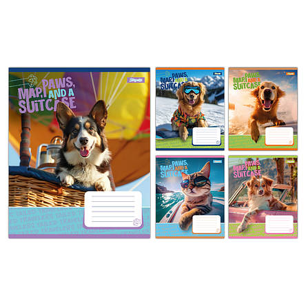 Набір зошитів 18арк. лінія 1Вересня Travelers, уп.25шт. (768141), фото 1