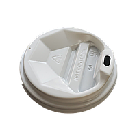 Кришка пластикова, d=90 мм (біла) 100 шт