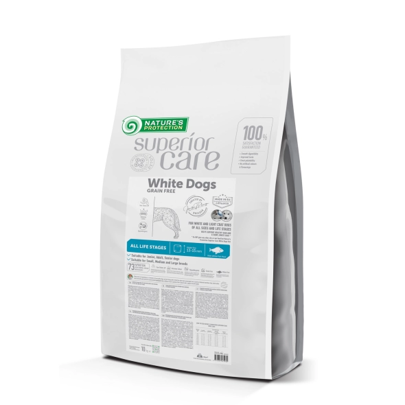 Сухий корм для собак Nature's Protection (Нейчерс Протекшен) Superior Care White Dog GF Life Stages з білою рибою 17 кг
