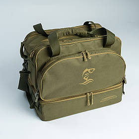 Рибальська сумка Acropolis РСФ-3б 2 в 1 для фідера/карпа: органайзер, D600, 41х31х35см