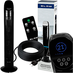 Побутовий електронний колонний вентилятор Blow JAH5490 45 Вт підлоговий вентилятор