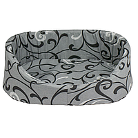 Лежак для тварин "Пухнастики" сірий, 44*30*13см