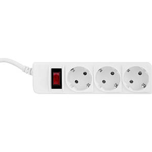 Мережевий фільтр ProLogix 1.8 м, 3 розетки, 3x1.0мм (PRS-P3CU-18W), білий новий
