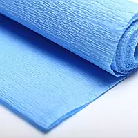 Гофрований креп папір 18 небесний блакитний 0,5мх2м 34г/м2 Tymos Польща