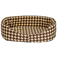 Лежак для тварин "Пухнастики" шоколад, 44*30*13см