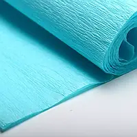 Гофрований креп папір 20 блакитний макарун 0,5мх2м 34г/м2 Tymos Польща