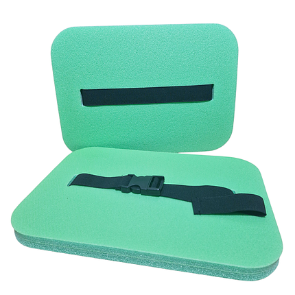 Каремат сидіння туристичне 350×240×20 мм із ремінцем, Зелена, фото 1