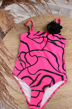 Суцільний красивий купальник для дівчинки