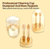 Набір дитячих силіконових зубних щіток 3 в 1 Dr. Isla, 0-18 місяців, фото 4