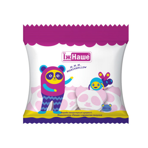 Маршмеллоу Панда з ароматом полуниці ТМ Їж Наше 65г